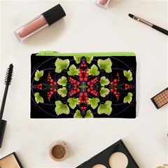 Pattern-berry-red-currant-plant Cosmetic Bag (xs)