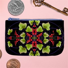 Pattern-berry-red-currant-plant Large Coin Purse by Jancukart