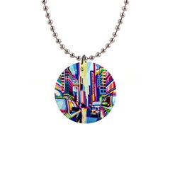 City-street-car-road-architecture 1  Button Necklace by Jancukart