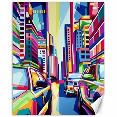 City-street-car-road-architecture Canvas 16  X 20  by Jancukart