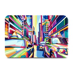 City-street-car-road-architecture Plate Mats