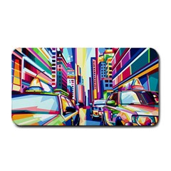 City-street-car-road-architecture Medium Bar Mats by Jancukart