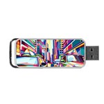 City-street-car-road-architecture Portable USB Flash (Two Sides) Back