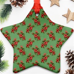 Flowers-b 002 Ornament (star) by nate14shop