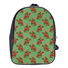 Flowers-b 002 School Bag (xl) by nate14shop