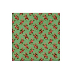 Flowers-b 002 Satin Bandana Scarf 22  X 22 