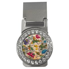 Flowers-b 003 Money Clips (cz)  by nate14shop