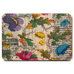 Flowers-b 003 Large Doormat  by nate14shop