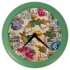 Flowers-b 003 Color Wall Clock