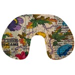 Flowers-b 003 Travel Neck Pillow Front