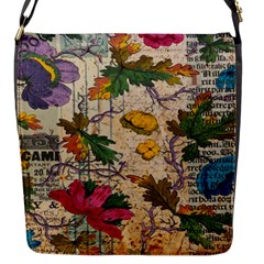 Flowers-b 003 Flap Closure Messenger Bag (s) by nate14shop