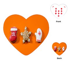 Gingerbread-4718553 Playing Cards Single Design (heart) by nate14shop