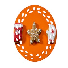 Gingerbread-4718553 Ornament (oval Filigree) by nate14shop