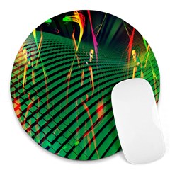 Hd-wallpaper-b 005 Round Mousepads by nate14shop