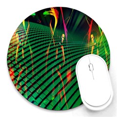 Hd-wallpaper-b 005 Round Mousepads by nate14shop