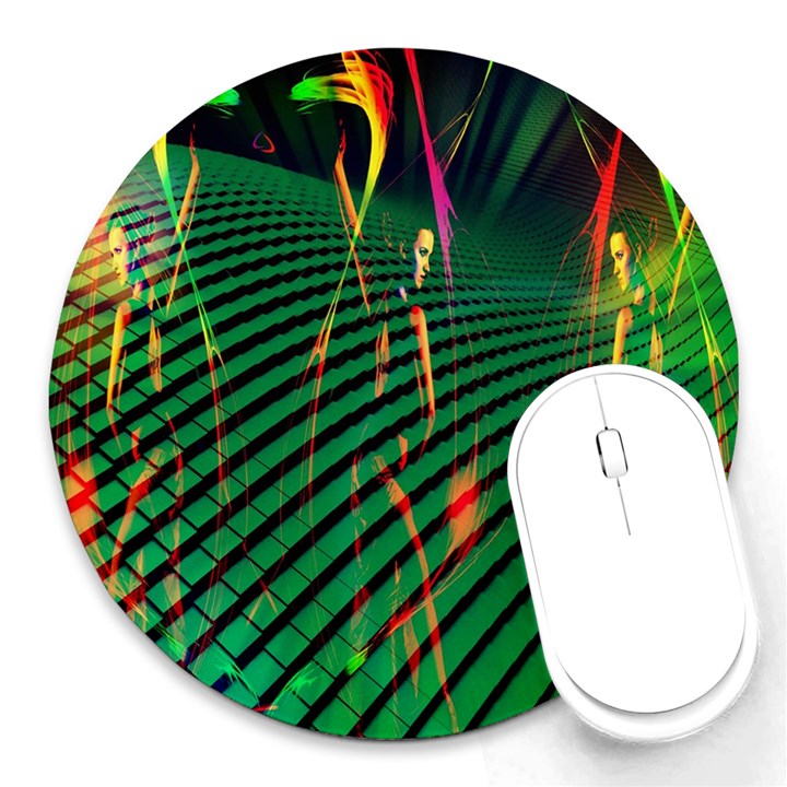 Hd-wallpaper-b 005 Round Mousepads