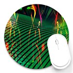 Hd-wallpaper-b 005 Round Mousepads Front