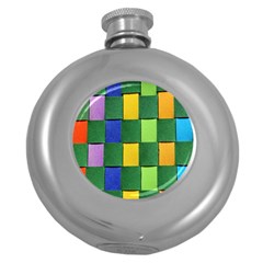 Hd-wallpaper-b 007 Round Hip Flask (5 Oz) by nate14shop