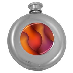 Hd-wallpaper-b 008 Round Hip Flask (5 Oz) by nate14shop