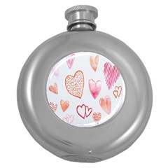 Hd-wallpaper-love Round Hip Flask (5 Oz) by nate14shop