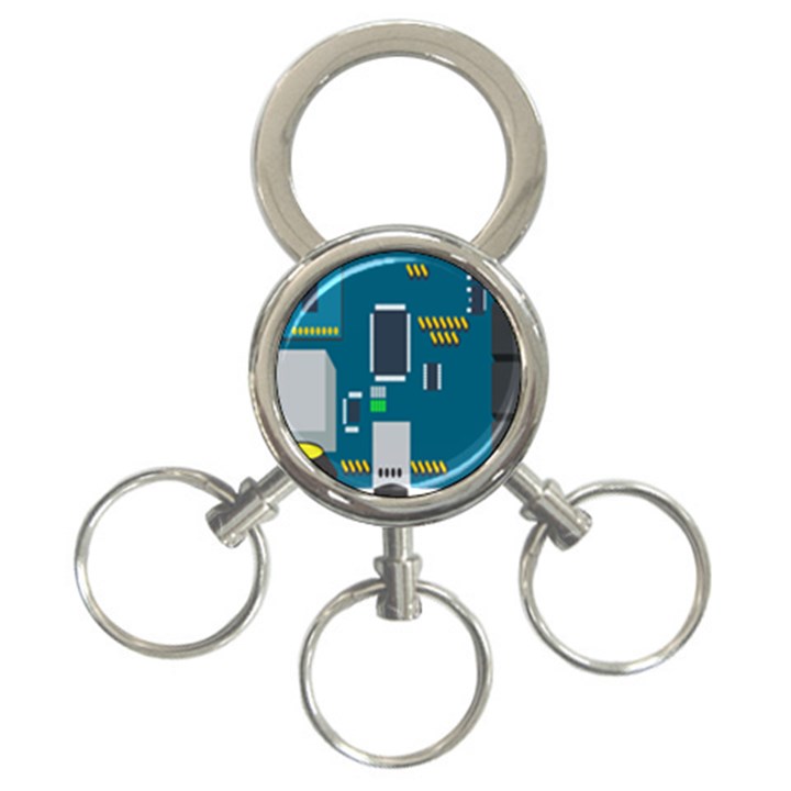 Amphisbaena Two Platform Dtn Node Vector File 3-Ring Key Chain