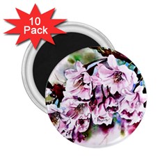 Watercolour-cherry-blossoms 2 25  Magnets (10 Pack) 