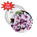 Watercolour-cherry-blossoms 2.25  Buttons (100 pack)  Front