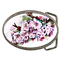 Watercolour-cherry-blossoms Belt Buckles