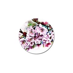 Watercolour-cherry-blossoms Golf Ball Marker