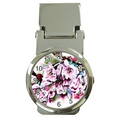 Watercolour-cherry-blossoms Money Clip Watches