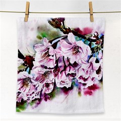 Watercolour-cherry-blossoms Face Towel