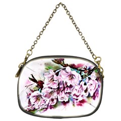 Watercolour-cherry-blossoms Chain Purse (one Side) by Jancukart