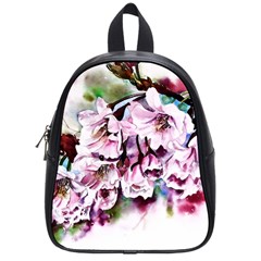 Watercolour-cherry-blossoms School Bag (small)