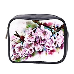 Watercolour-cherry-blossoms Mini Toiletries Bag (two Sides)