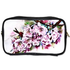 Watercolour-cherry-blossoms Toiletries Bag (one Side) by Jancukart