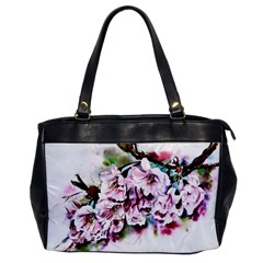 Watercolour-cherry-blossoms Oversize Office Handbag by Jancukart