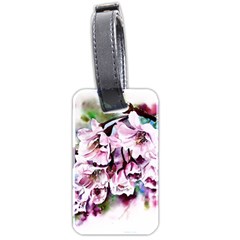 Watercolour-cherry-blossoms Luggage Tag (two Sides)