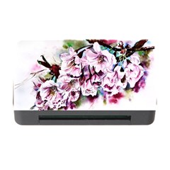 Watercolour-cherry-blossoms Memory Card Reader With Cf