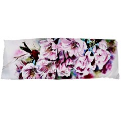 Watercolour-cherry-blossoms Body Pillow Case Dakimakura (two Sides) by Jancukart