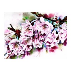 Watercolour-cherry-blossoms Double Sided Flano Blanket (mini) 