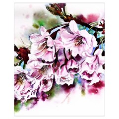 Watercolour-cherry-blossoms Drawstring Bag (small)