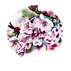 Watercolour-cherry-blossoms Mini Round Pill Box (pack Of 3) by Jancukart