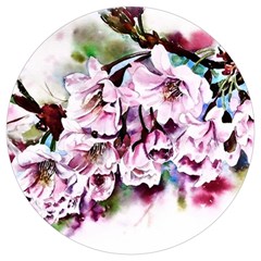 Watercolour-cherry-blossoms Round Trivet