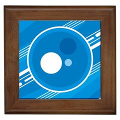 Background-blue-modern-creative Framed Tile