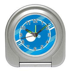 Background-blue-modern-creative Travel Alarm Clock