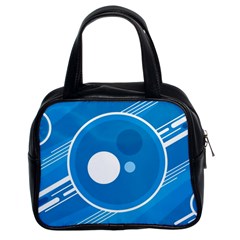 Background-blue-modern-creative Classic Handbag (two Sides)