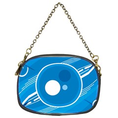 Background-blue-modern-creative Chain Purse (one Side)