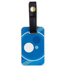 Background-blue-modern-creative Luggage Tag (one Side)