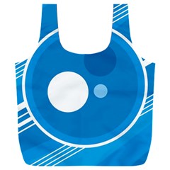 Background-blue-modern-creative Full Print Recycle Bag (xxl)