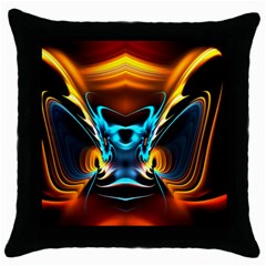 Duck-crazy-duck-abstract Throw Pillow Case (black) by Jancukart